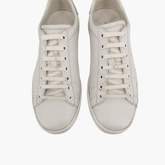 Gucci Interlocking GG Ace Sneakers Size 37 US 7 White Leather Low Top Logo Shoe - Picture 3 of 13